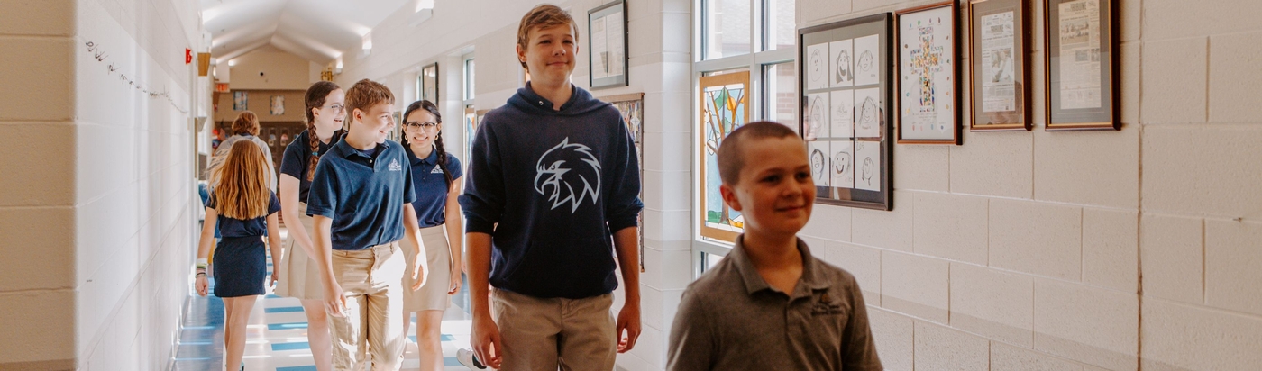 Students in hallway